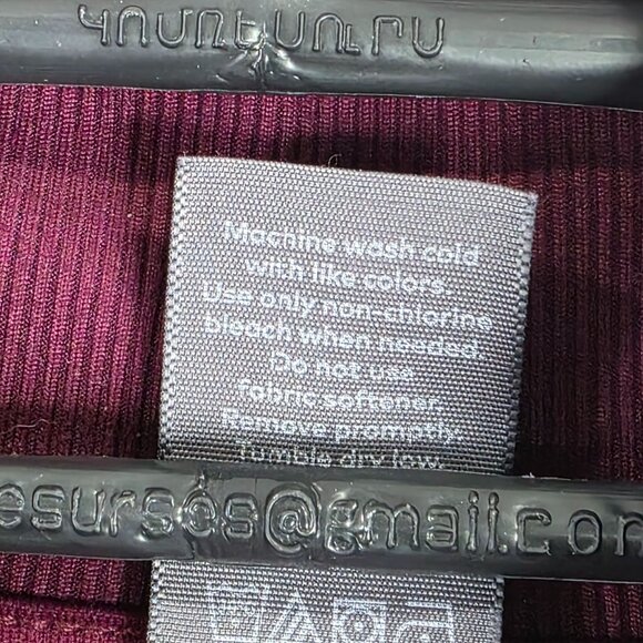 Womens C9 Champion Burgundy Jacket Full Zip Long Sleeve Mock Neck Stretch Size S - Picture 4 of 8